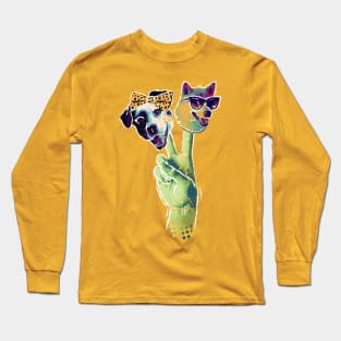 Can we get some doggon peace? Long Sleeve T-Shirt